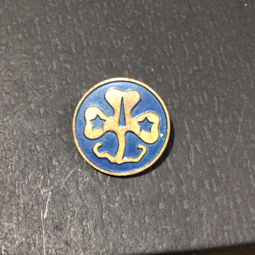 1950s/60s Girl Scout World Trefoil Pin Vintage